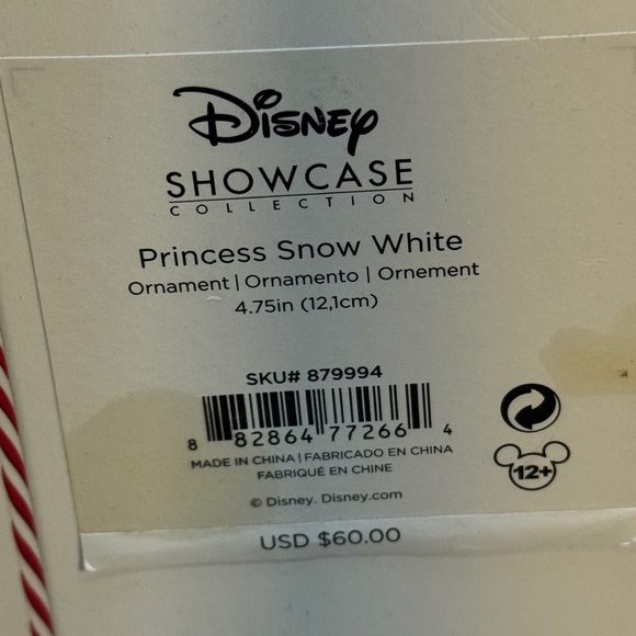 Lenox Disney Showcase Princess Snow White Christmas Holiday Ornament NIB - Picture 3 of 6